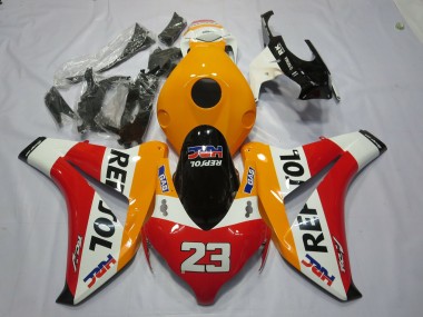 2008-2011 Off Orange Repsol Honda CBR1000RR Motorcycle Fairing UK