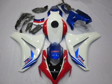 2008-2011 White Red and Blue Honda CBR1000RR Motorcycle Fairing UK