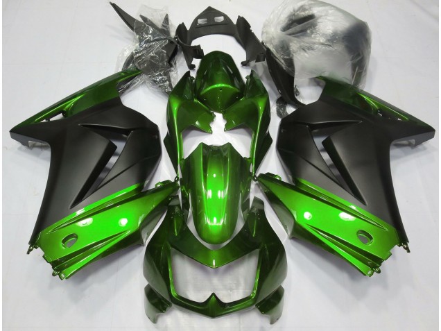 2008-2013 Green and Matte Black Kawasaki Ninja 250 Motorcycle Fairing UK 2008-2013 Green and Matte Black Kawasaki Ninja 250 Motorcycle Fairing UK