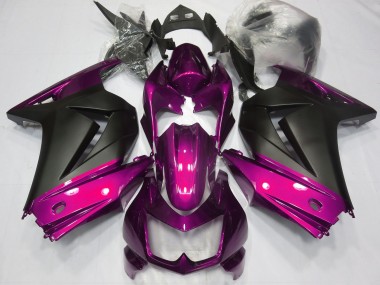 2008-2013 Pink and Matte Black Kawasaki Ninja 250 Motorcycle Fairing UK