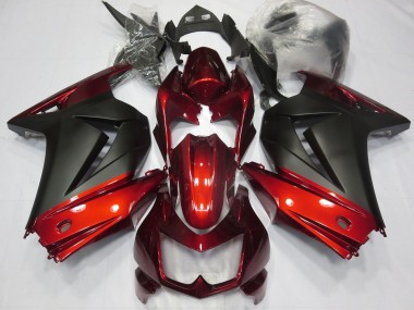 2008-2013 Red and Matte Black Kawasaki Ninja 250 Motorcycle Fairing UK