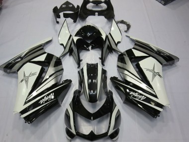 2008-2013 White Silver Star Kawasaki Ninja 250 Motorcycle Fairing UK