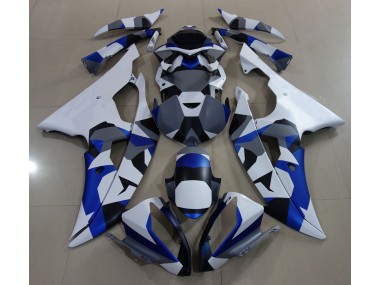 2008-2016 Blue Snow Camo Yamaha R6 Motorcycle Fairing UK