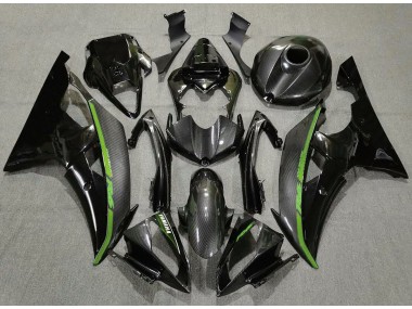 2008-2016 Carbon Fiber & Green Yamaha R6 Motorcycle Fairing UK