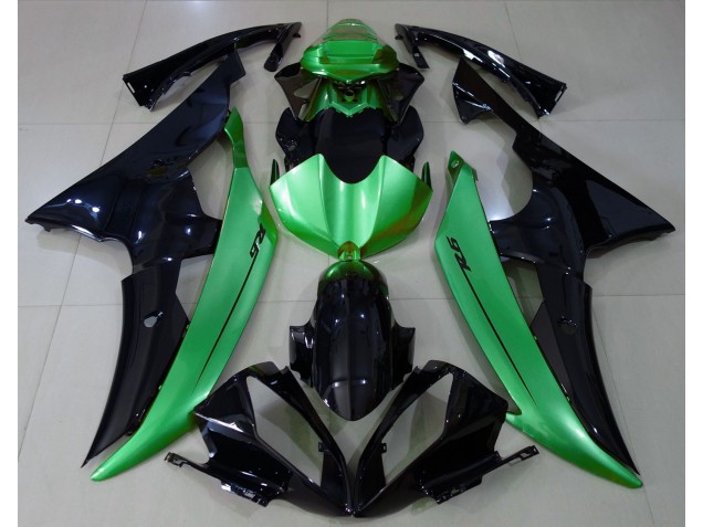 2008-2016 Gloss Black & Light Green Yamaha R6 Motorcycle Fairing UK 2008-2016 Gloss Black & Light Green Yamaha R6 Motorcycle Fairing UK