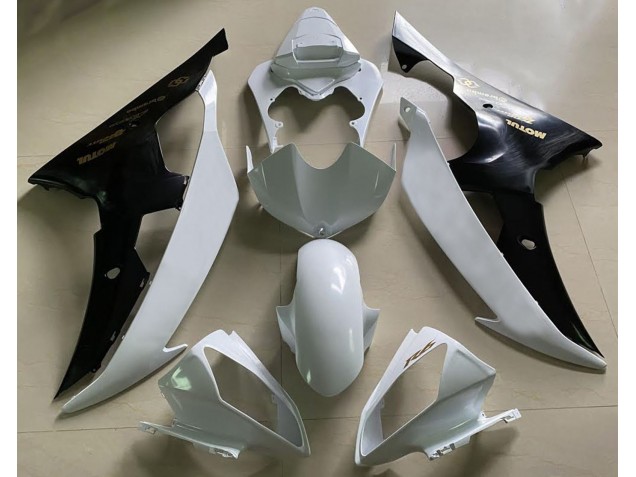 2008-2016 Gloss White and Black & Gold Yamaha R6 Motorcycle Fairing UK 2008-2016 Gloss White and Black & Gold Yamaha R6 Motorcycle Fairing UK