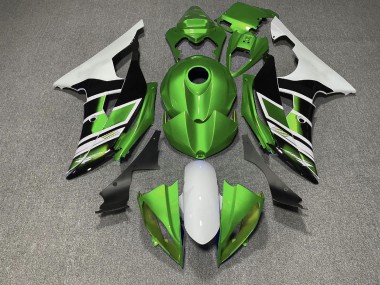 2008-2016 Green Black and White OEM Style Yamaha R6 Motorcycle Fairing UK