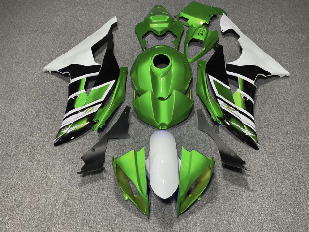 2008-2016 Green Black and White OEM Style Yamaha R6 Motorcycle Fairing UK 2008-2016 Green Black and White OEM Style Yamaha R6 Motorcycle Fairing UK
