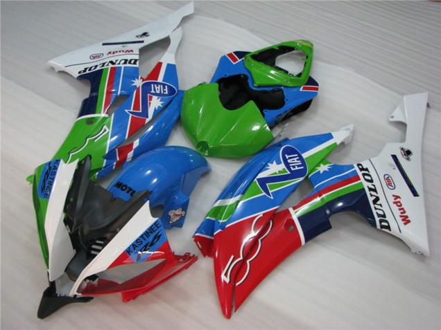 2008-2016 Green Fiat Yamaha R6 Motorcycle Fairing UK 2008-2016 Green Fiat Yamaha R6 Motorcycle Fairing UK