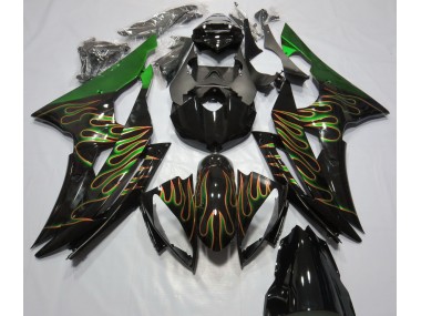 2008-2016 Green Flame Yamaha R6 Motorcycle Fairing UK