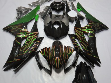 2008-2016 Green Flame Yamaha R6 Motorcycle Fairing UK