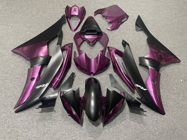 2008-2016 Light Purple and Matte Black Yamaha R6 Motorcycle Fairing UK 2008-2016 Light Purple and Matte Black Yamaha R6 Motorcycle Fairing UK