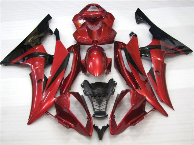 2008-2016 Maroon Black Yamaha R6 Motorcycle Fairing UK 2008-2016 Maroon Black Yamaha R6 Motorcycle Fairing UK