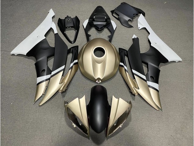 2008-2016 Matte Black and Gold Yamaha R6 Motorcycle Fairing UK 2008-2016 Matte Black and Gold Yamaha R6 Motorcycle Fairing UK