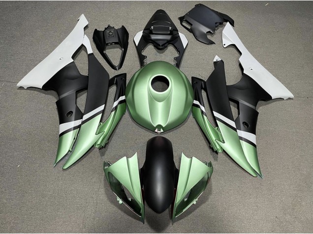 2008-2016 Matte Black and Green Yamaha R6 Motorcycle Fairing UK 2008-2016 Matte Black and Green Yamaha R6 Motorcycle Fairing UK