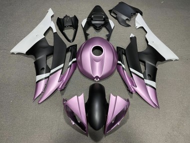 2008-2016 Matte Black and Light Purple Yamaha R6 Motorcycle Fairing UK