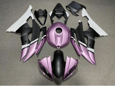 2008-2016 Matte Black and Light Purple Yamaha R6 Motorcycle Fairing UK