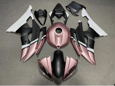 2008-2016 Matte Black and Rose Gold Yamaha R6 Motorcycle Fairing UK