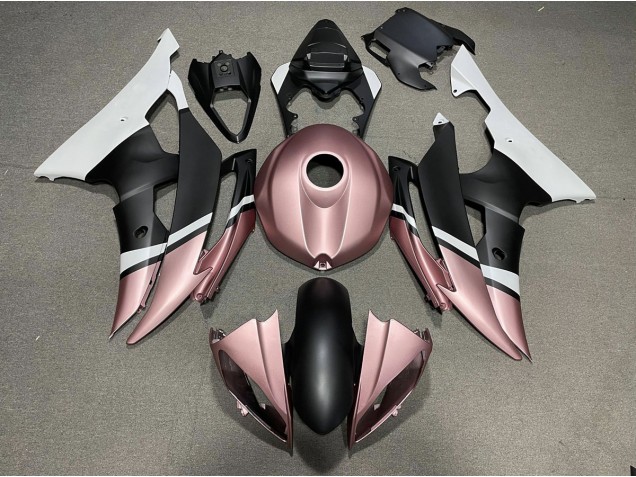 2008-2016 Matte Black and Rose Gold Yamaha R6 Motorcycle Fairing UK 2008-2016 Matte Black and Rose Gold Yamaha R6 Motorcycle Fairing UK