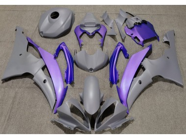 2008-2016 Matte Grey & Purple Yamaha R6 Motorcycle Fairing UK