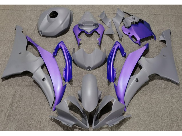 2008-2016 Matte Grey & Purple Yamaha R6 Motorcycle Fairing UK 2008-2016 Matte Grey & Purple Yamaha R6 Motorcycle Fairing UK