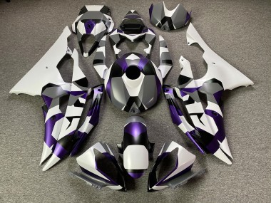 2008-2016 Mystic Purple Snow Camo Yamaha R6 Motorcycle Fairing UK