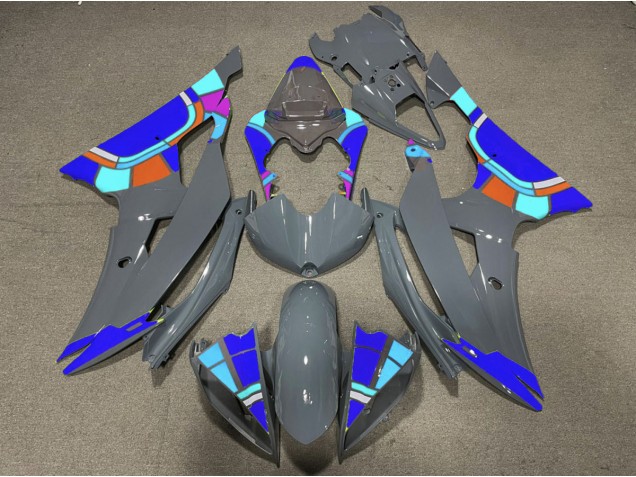 2008-2016 Nardo and Blue Design Yamaha R6 Motorcycle Fairing UK 2008-2016 Nardo and Blue Design Yamaha R6 Motorcycle Fairing UK
