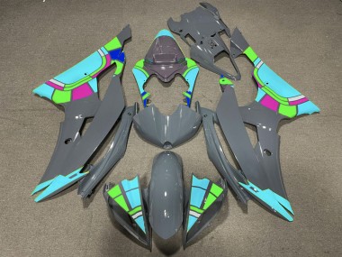 2008-2016 Nardo and Teal Design Yamaha R6 Motorcycle Fairing UK