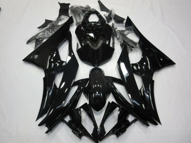 2008-2016 No.2 Gloss Black Yamaha R6 Motorcycle Fairing UK 2008-2016 No.2 Gloss Black Yamaha R6 Motorcycle Fairing UK
