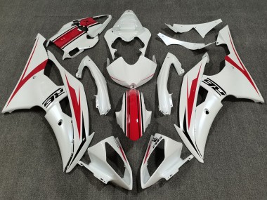 2008-2016 Pearl White & Gloss Red Yamaha R6 Motorcycle Fairing UK