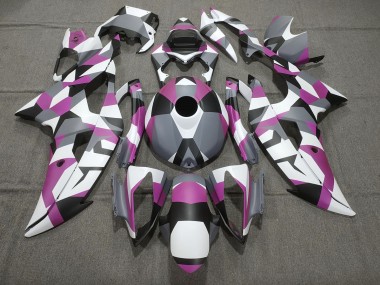 2008-2016 Pink Camo Plain Yamaha R6 Motorcycle Fairing UK