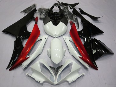2008-2016 Red Black and White Yamaha R6 Motorcycle Fairing UK