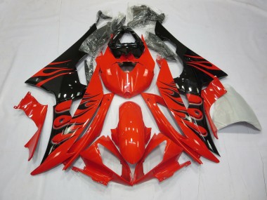 2008-2016 Red Flame Yamaha R6 Motorcycle Fairing UK