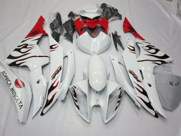 2008-2016 Special Flame Red Yamaha R6 Motorcycle Fairing UK 2008-2016 Special Flame Red Yamaha R6 Motorcycle Fairing UK