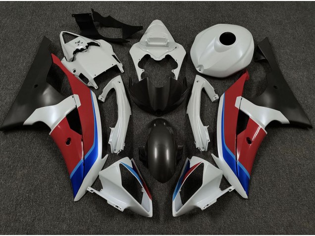 2008-2016 White Red and Blue Yamaha R6 Motorcycle Fairing UK 2008-2016 White Red and Blue Yamaha R6 Motorcycle Fairing UK