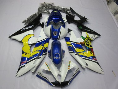 2008-2016 Yellow and Blue Yamaha R6 Motorcycle Fairing UK