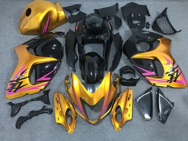 2008-2019 Shiny Gold with Black Suzuki GSXR 1300 Motorcycle Fairing UK