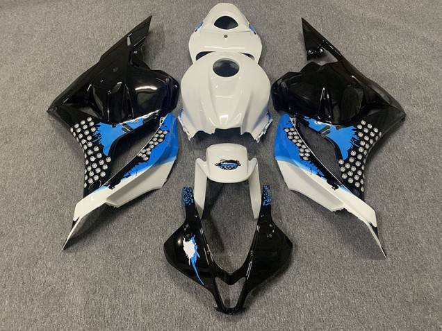 2009-2012 Black Blue and White Honda CBR600RR Motorcycle Fairing UK 2009-2012 Black Blue and White Honda CBR600RR Motorcycle Fairing UK
