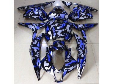 2009-2012 Dark Blue Snow Camo Honda CBR600RR Motorcycle Fairing UK