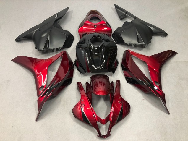 2009-2012 Deep Red with Black Honda CBR600RR Motorcycle Fairing UK 2009-2012 Deep Red with Black Honda CBR600RR Motorcycle Fairing UK