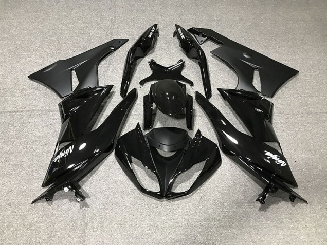 2009-2012 Gloss Black Kawasaki ZX6R Motorcycle Fairing UK 2009-2012 Gloss Black Kawasaki ZX6R Motorcycle Fairing UK