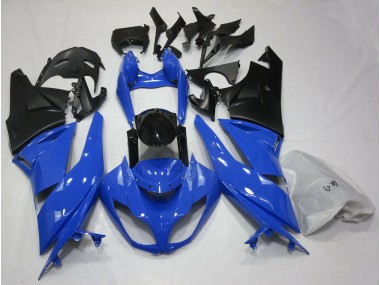 2009-2012 Gloss Blue & Black Kawasaki ZX6R Motorcycle Fairing UK