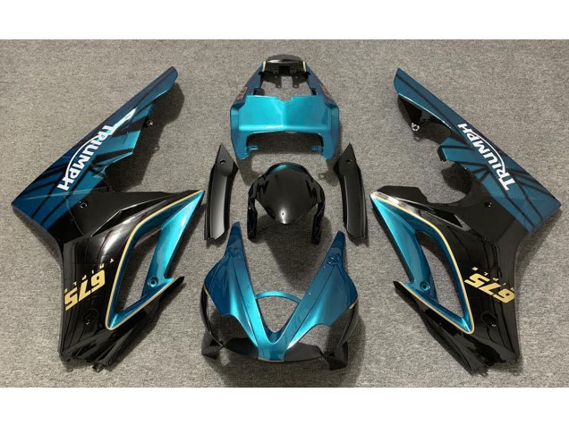 2009-2012 Gloss Light Blue and Black Triumph Daytona 675 Motorcycle Fairing UK 2009-2012 Gloss Light Blue and Black Triumph Daytona 675 Motorcycle Fairing UK