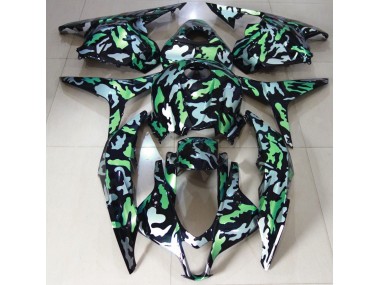 2009-2012 Green Snow Camo Honda CBR600RR Motorcycle Fairing UK