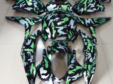 2009-2012 Green Snow Camo Honda CBR600RR Motorcycle Fairing UK