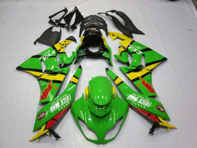 2009-2012 Green Yellow Kawasaki ZX6R Motorcycle Fairing UK 2009-2012 Green Yellow Kawasaki ZX6R Motorcycle Fairing UK
