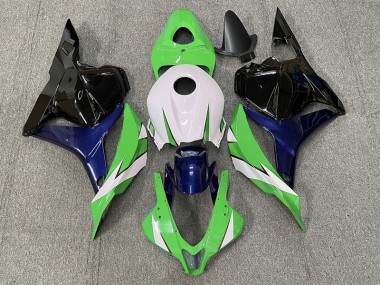 2009-2012 Green and White Honda CBR600RR Motorcycle Fairing UK