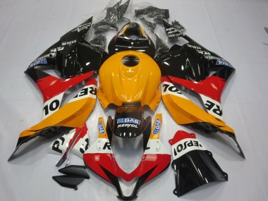 2009-2012 Light Orange Repsol Honda CBR600RR Motorcycle Fairing UK