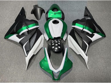 2009-2012 Matte Black and Green Star Honda CBR600RR Motorcycle Fairing UK