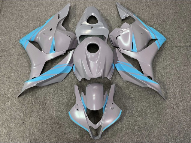 2009-2012 Nardo Gray and Light Blue Honda CBR600RR Motorcycle Fairing UK 2009-2012 Nardo Gray and Light Blue Honda CBR600RR Motorcycle Fairing UK